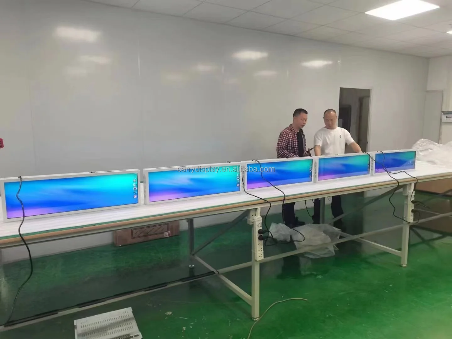 19/23/24/28/29/34/35/36/37/49 Inch Lcd Screen Stretched Bar Digital Shelf Display/edge Display/wide Lcd Panel Sign