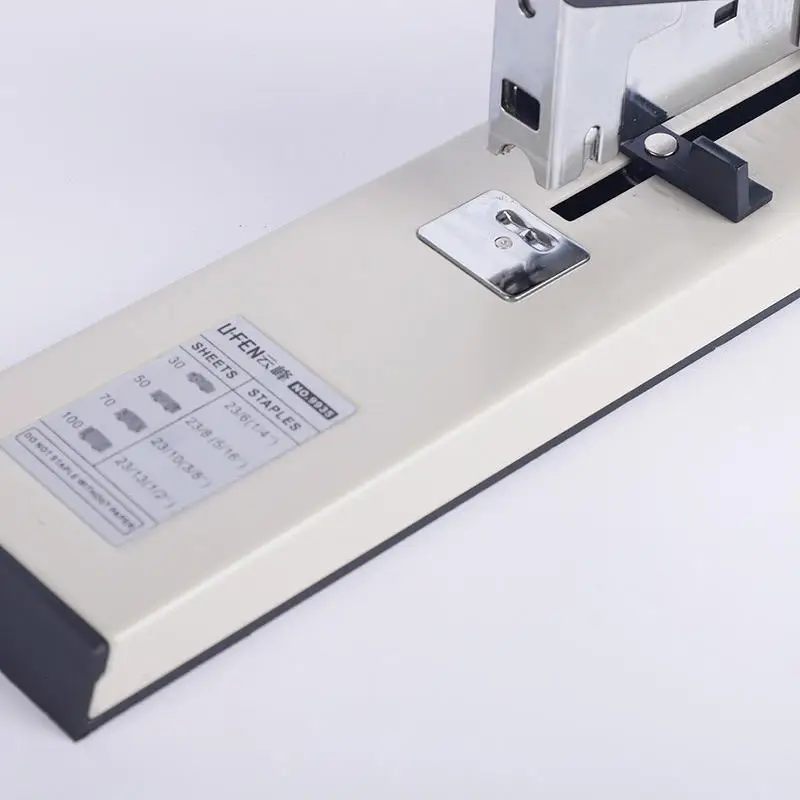 Heavy-Duty 100 Sheet Manual Book Paper Binding Stapler Machine Metal Office Stapler for Book Paper Binding Stapler