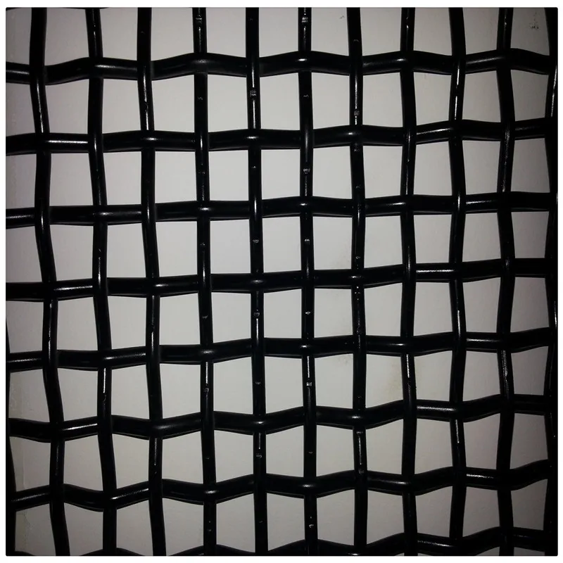 Heavy duty 15mm wire 85mm opening quarry mesh coal crusher Crimped wire  screen mesh