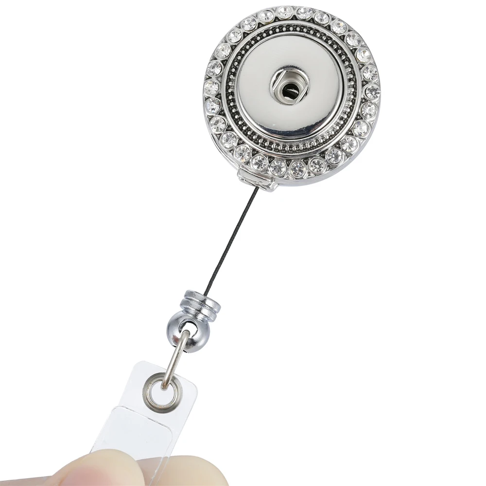 Badge Reel, Retractable ID Card Badge Holder with Alligator Clip, Name Nurse Decorative Badge Reel Clip on Card Holders