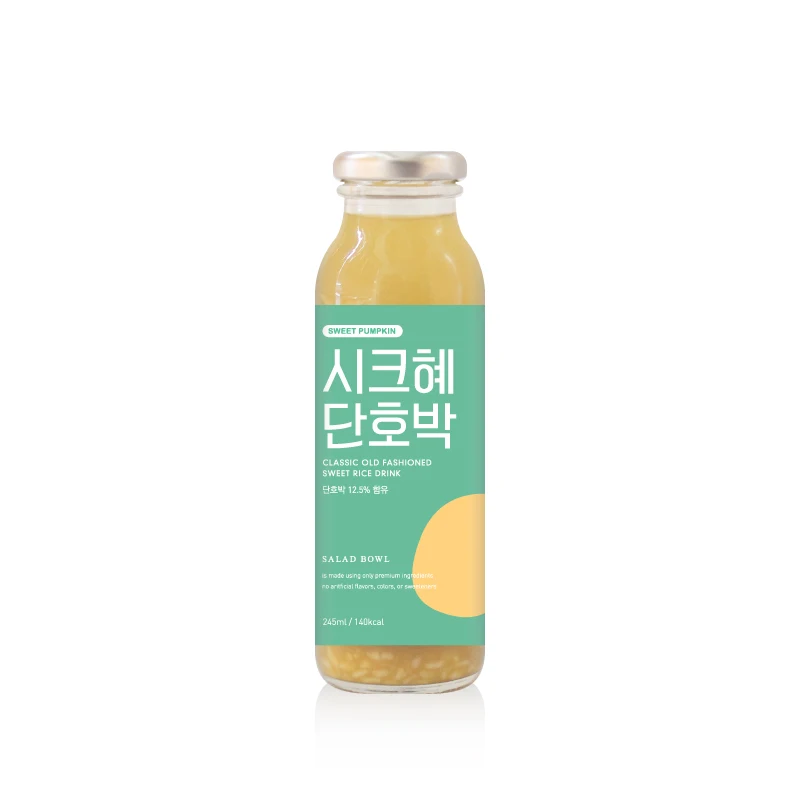 
Chichye Danhobak 245ml Sweet Rice & Pumpkin Punch Soft Drink Korean Traditional Mixed Juice 