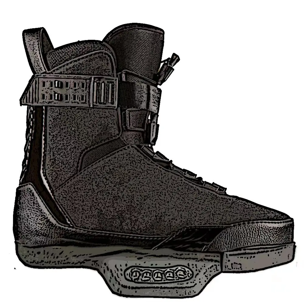 Factory direct sales customized wakeboard binding boot surfing shoes