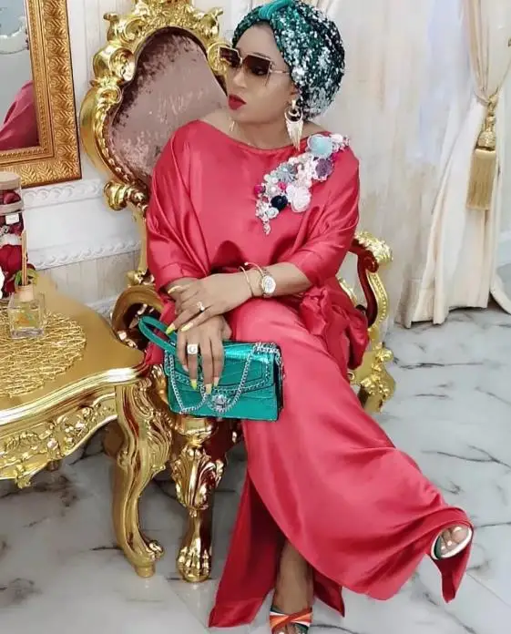 Fashionable  women batik African casual dress short sleeve knee length dress