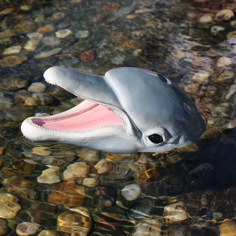 Floating Pond Decor Water Floating Ducks Artificial Resin Decoy Remote Controlled Floating Animal for Lawn Home Outdoor