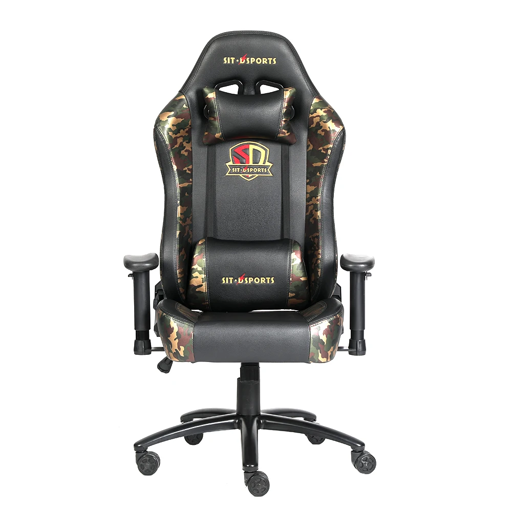 2021 NEW Style PU Leather Massage Camouflage Army PC Gaming Chair For Gamer