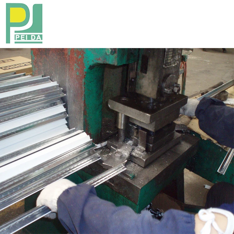 High Quality Flat Groove Ceiling T Grid Metal Frame Suspended Flat Ceiling T-Bar