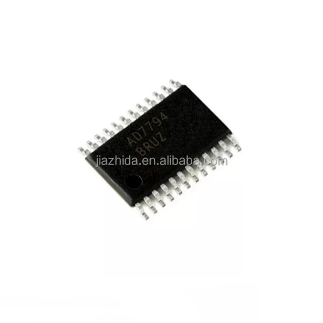 100% Original & New IC Chip AD7794BRUZ-REEL 24 Bit Analog to Digital Converter ADC 6 Input 1 Sigma-Delta 24-TSSOP