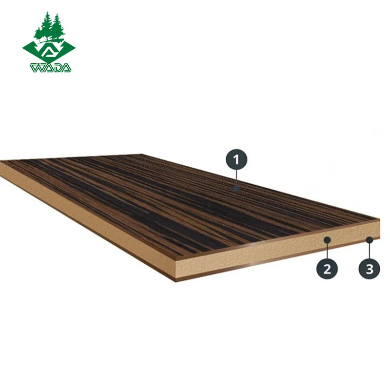 table top walnut veneer mdf board 18mm