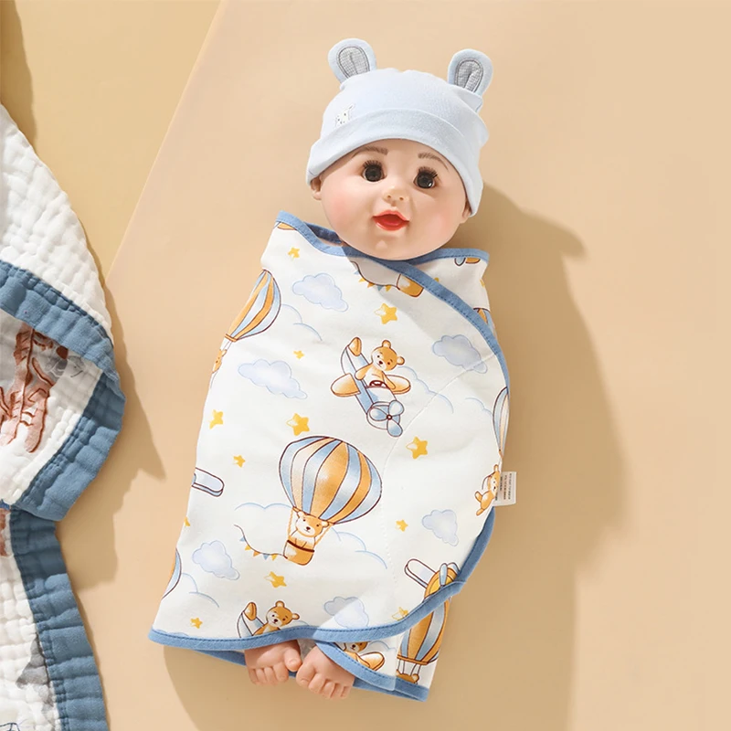 High Quality Newborn Baby Swaddle Wrap 100% Organic Cotton Anti Startle Sleeping Bags Soft Sleep Sack