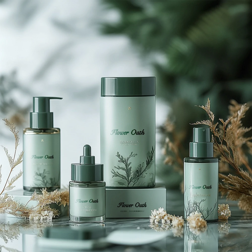 Natural herbal essence Organic skin care set Brightening, whitening and anti-aging 5P skin care set