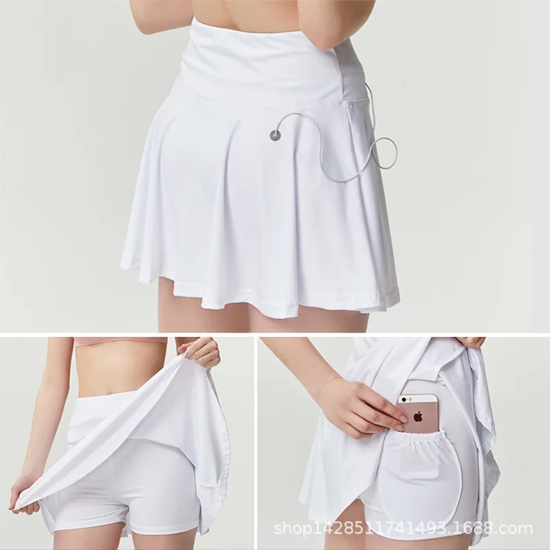 Advanced Oem Summer Sports Fitness Shorts Gym Pleated Skirt  Tennis Skirt With Pocket