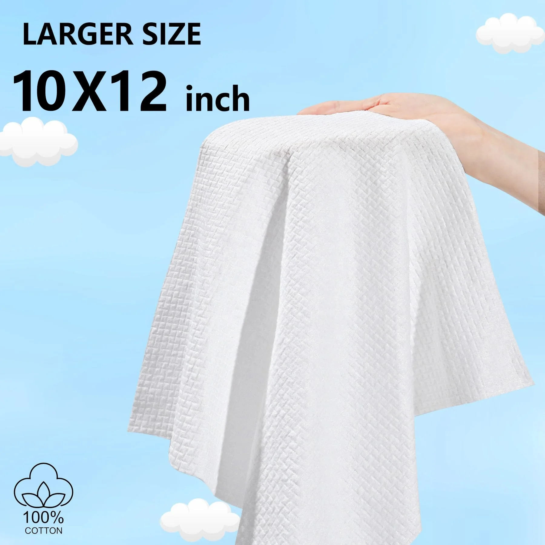 OEM Disposable Biodegradable Clean TOWEL Soft for Sensitive Skin Face Disposable Face Clean Towels
