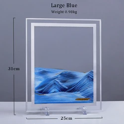 Customized Creative Gift Desktop Art Toys 3d Landscape Hourglass Glass Crafts Quicksand Painting