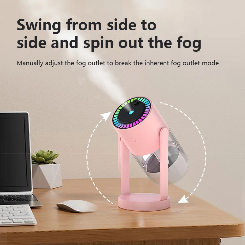 Hot Selling Ultrasonic Cool Mist Mini Shaking Head 7 colors Projection Starry Sky Lamp Humidifier For Home Bedroom Car