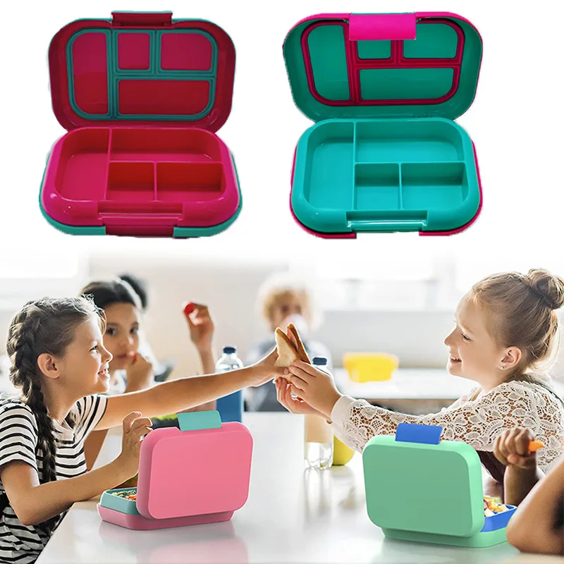 Kids Chill Lunch Box Bento Lunch Solution with 4 Compartments  Meals and Snacks Food Container