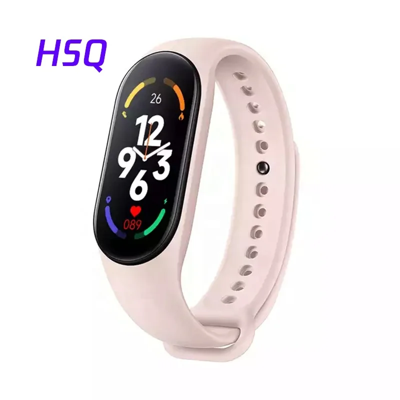 2022 Reloj Inteligente M7 Sports Bracelet Fitness Tracker Blood Pressure Call Reminder Mi Band 7