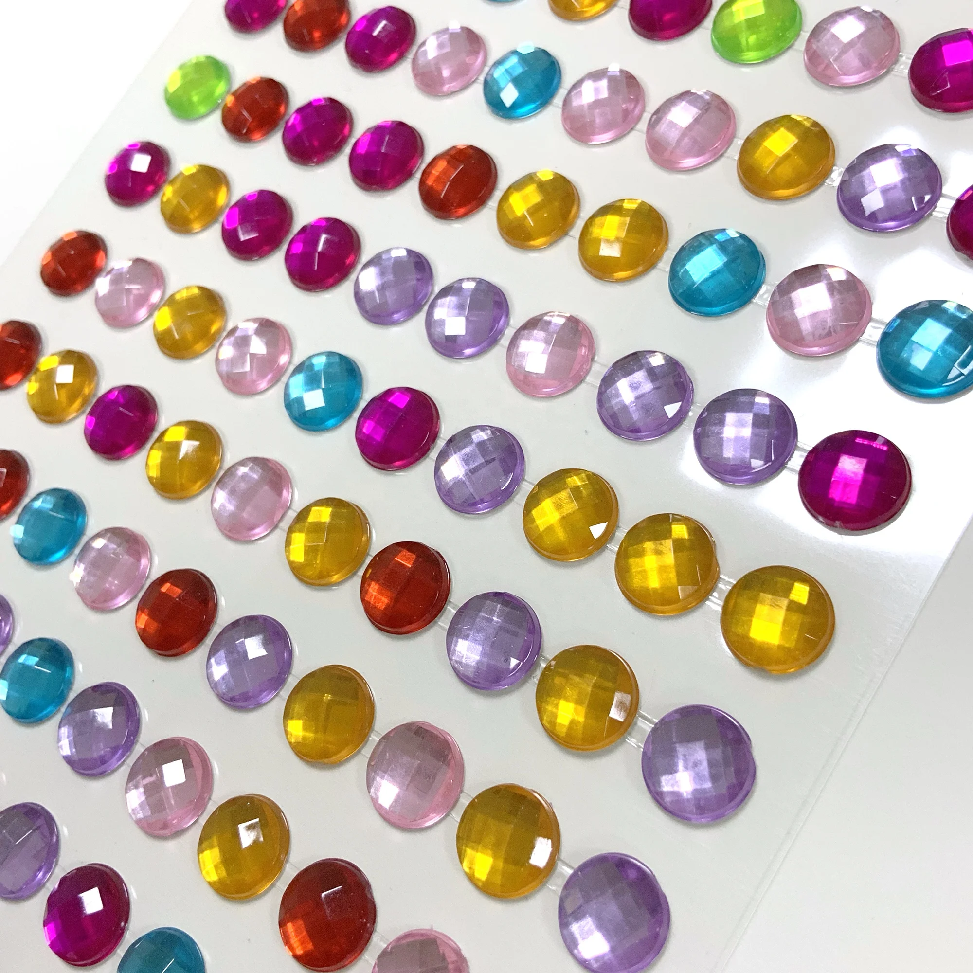 900Pieces 4mm Colorful Bling Diamond Self Adhesive Rhinestone Sticker Sheet for DIY Crafts