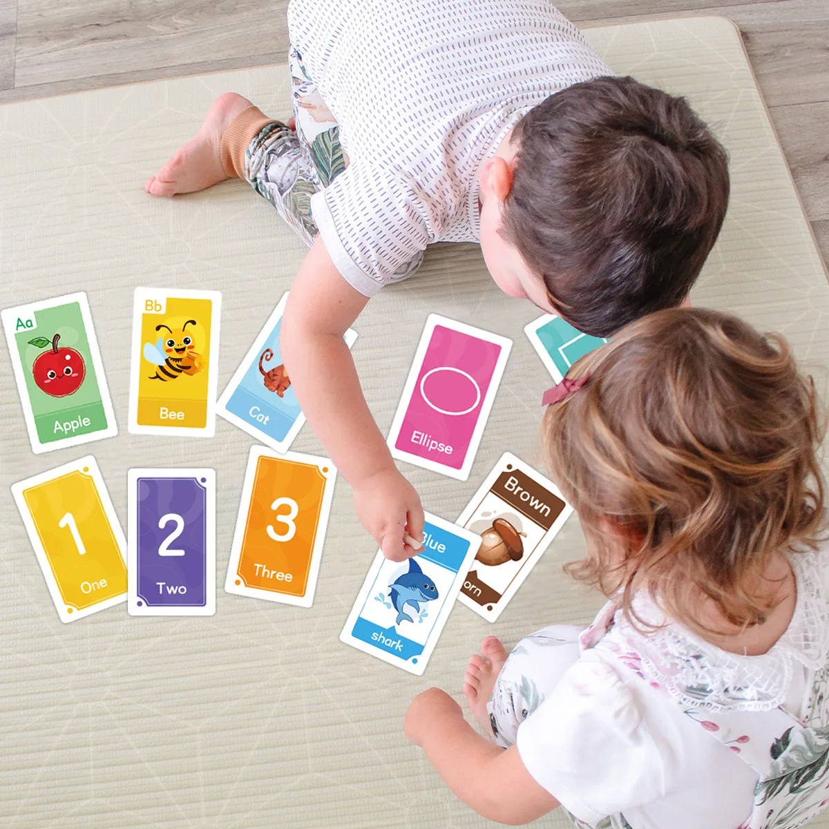 Early Childhood Education Flash Cards Learn Words Shapes Colors Numbers English Letter Cards