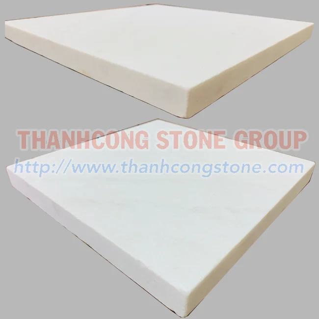 White Marble French Pattern Tiles Tumbled and Antique Finish for Outdoor and Exterior Use Durable Limestone Product