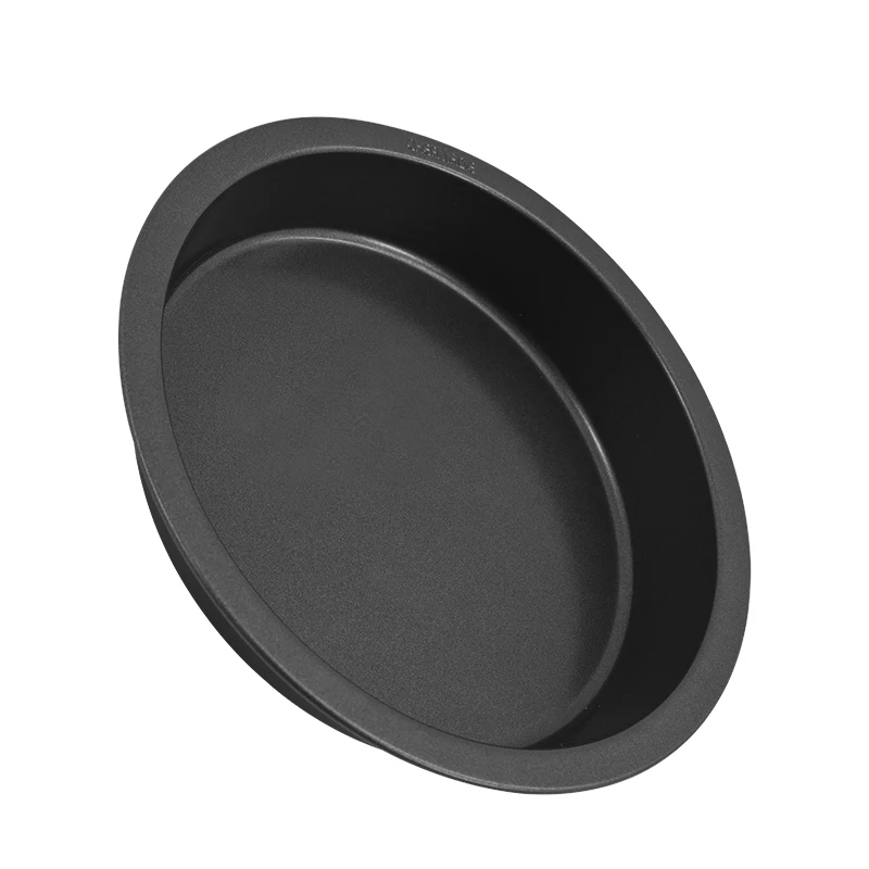 CHEFMADE WK9701S Cheap Metal Carbon Steel Microwave Oven Deep Dish Nonstick Round Pie Pizza Tray Baking Pan