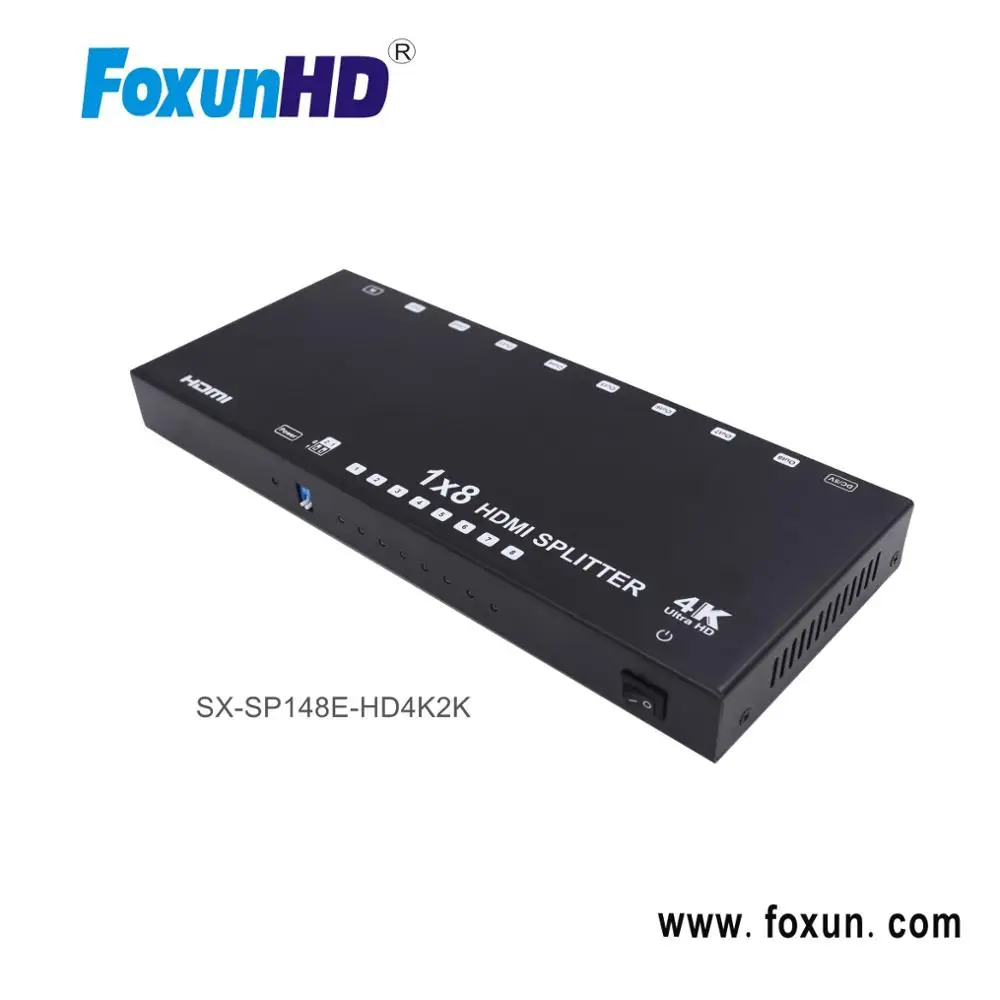 SX-SP148E-HD4K2K,Support 3D, 4k@60hz YUV 4:2:0, HDCP1.4,EDID with 1x8 HDMI splitter  home theatre system