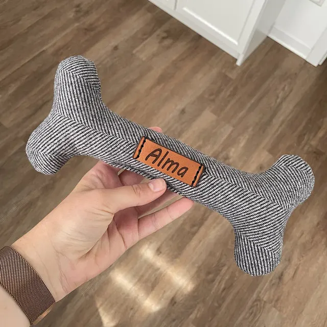  Handmade Dog Bone Toy Plush Toys Woolen Pet Puppy Accesories For Dogs
