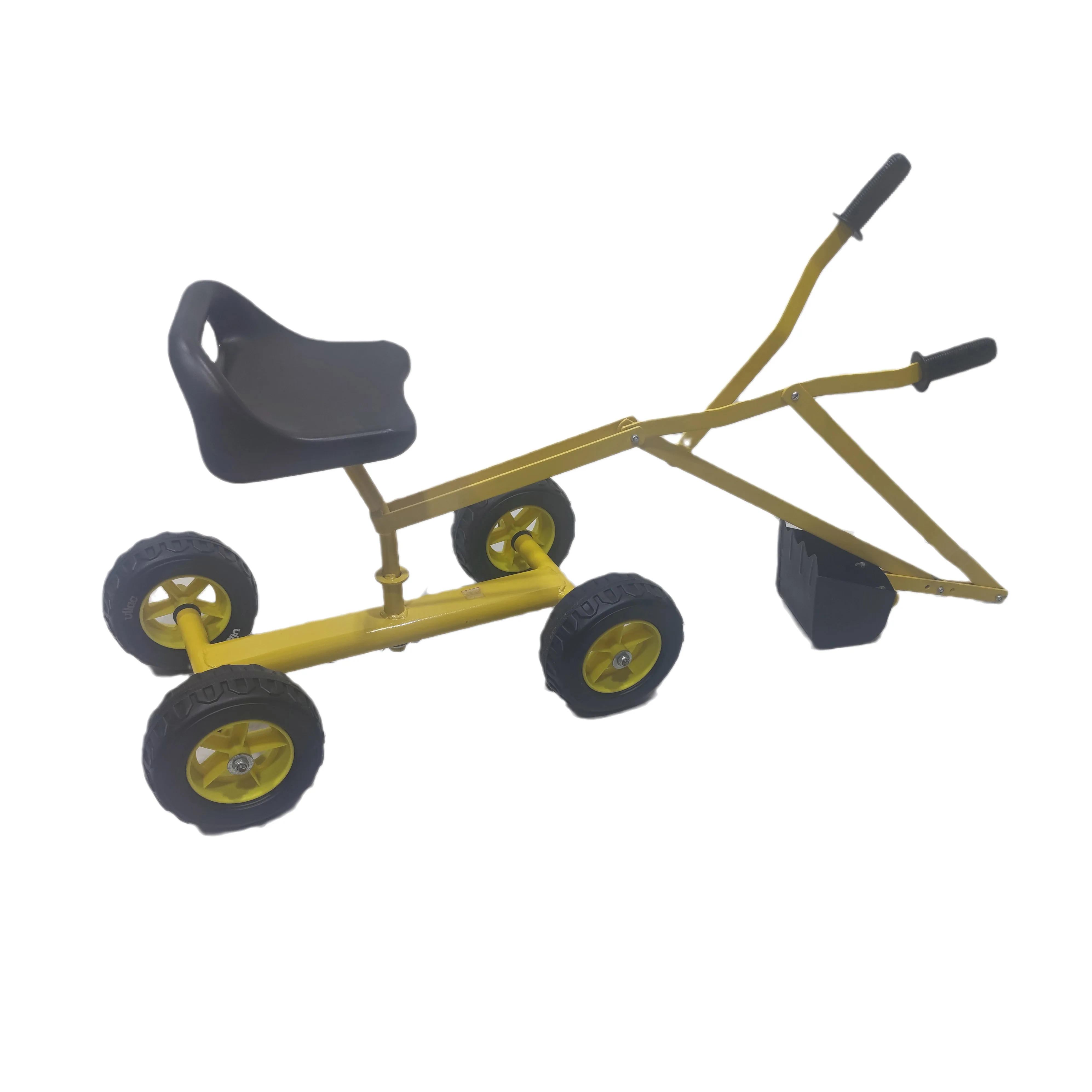 Children mini sand excavator sand digger toys kids sand digger toy backhoe with wheels a toy ride on excavator
