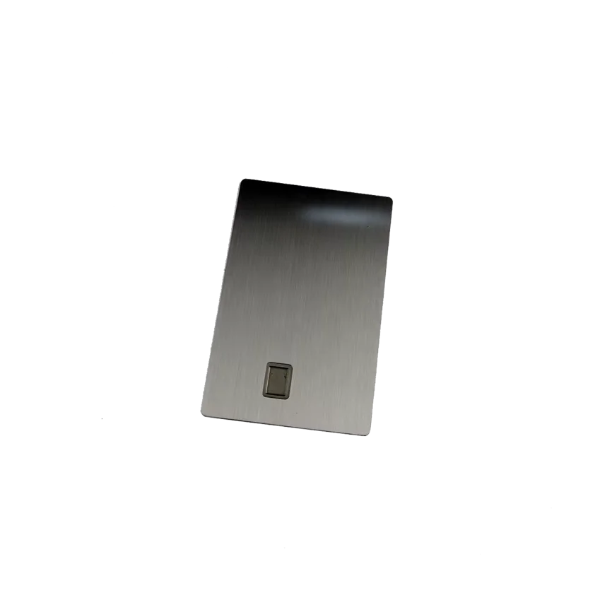 Blank Credit card chip metal laser engraving card blank metal business cards luxury Chip Slot