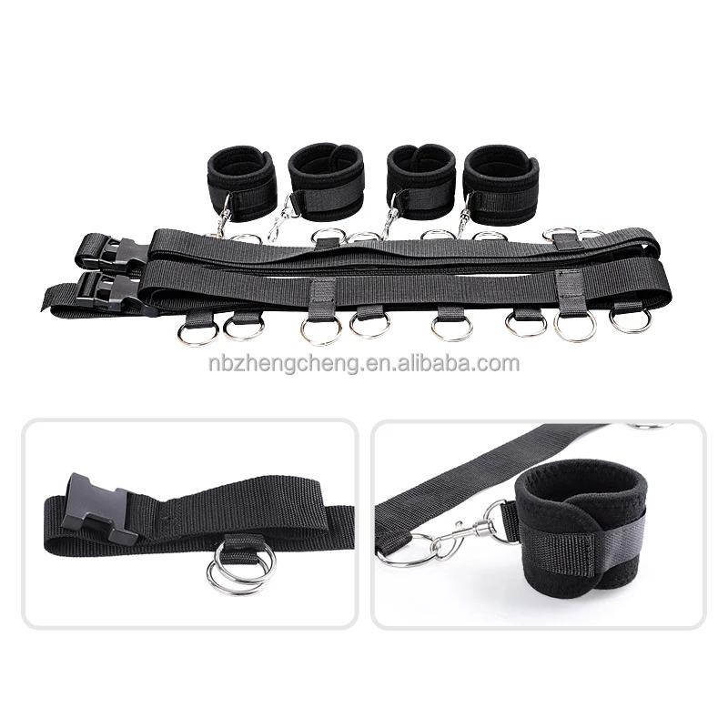 Sex Bondage Kit BDSM Versatile Adjustable Bedroom Restraints Set