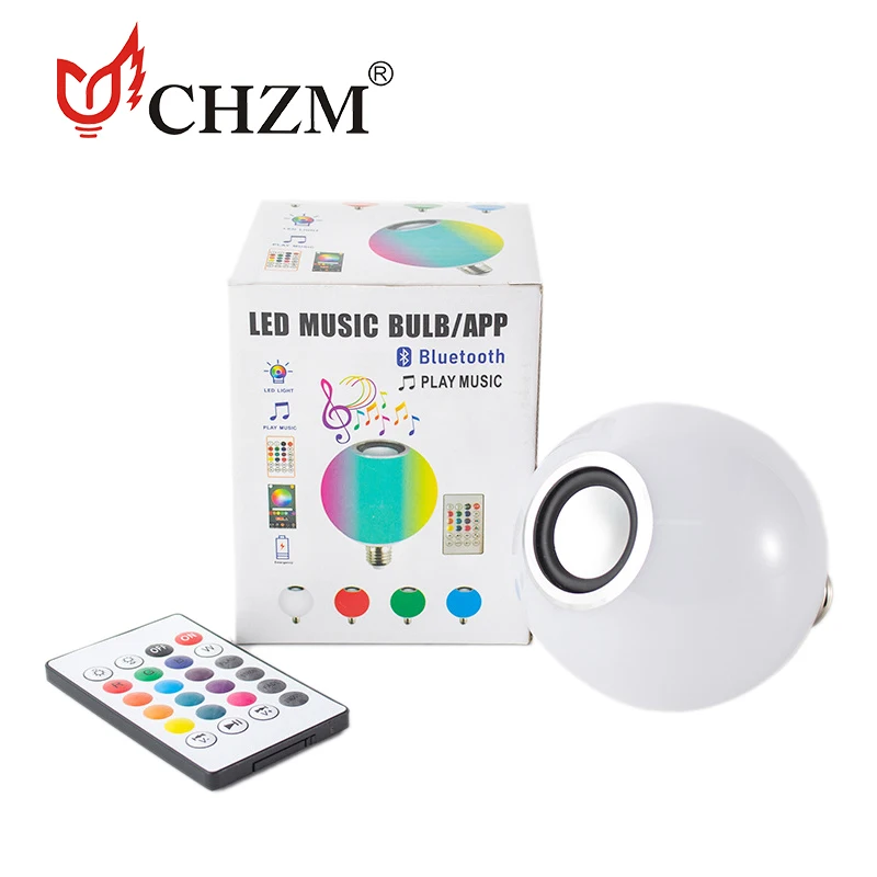 Wireless Remote 4.0 Speaker Smart Music Lamp Speaker Multi Color Music Bulb Smart Led Bulb Light Rgb E27 90 Modern RGBW IP65 0.5