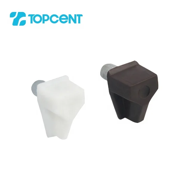 Topcent Hardware 5mm Plastic Shelf Support Bracket Steel Pin Peg for Kitchen Cabinet Book Shelves Holder