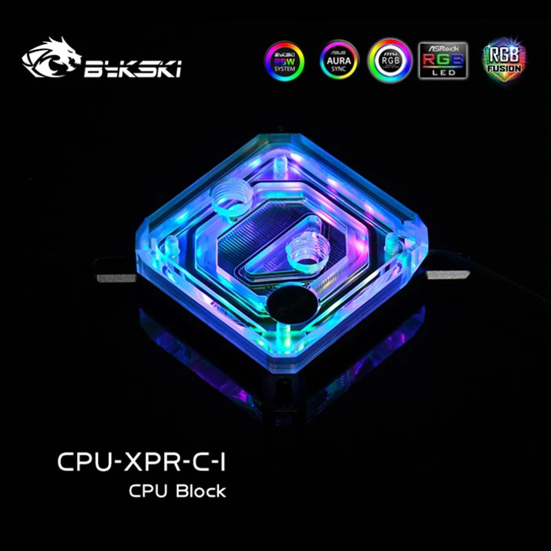 Bykski CPU Water Block For INTEL LGA115X 2011 /AMD AM4 AM3 Ryzen 3/5/7 X470 X570,CPU Water Cooling Cooler 5V/12V CPU-XPR-C-I/M