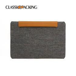 BSCI ISO Sedex Custom Cheap Computer Sleeve Messenger Zipper Canvas Laptop Bag