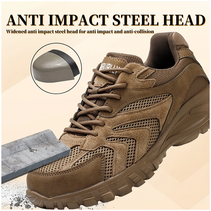 Winter Work Boots Safety Steel Toe Shoe Men Protective Shoes Anti-smashing High Top Safety Shoes Botas De Seguridad Industrial