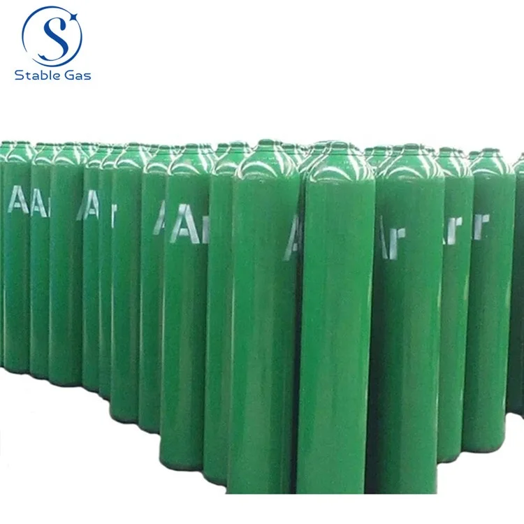 High Quality Different Sizes 40L Pure industrial Argon Gas Welding 99.999% Compressed Argon Gas