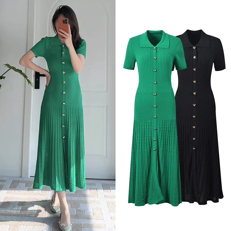 Bettergirl 2024 Custom New Sandro Dress Women French Elegant Lady Robe Sandro Clothes Temperament Slim Fit Long Knitted Dresses