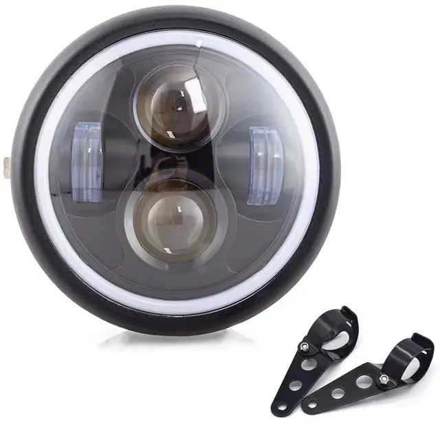 Customizable ultra bright 4 bulbs motorcycle headlights LED front light for Off-road electric bike