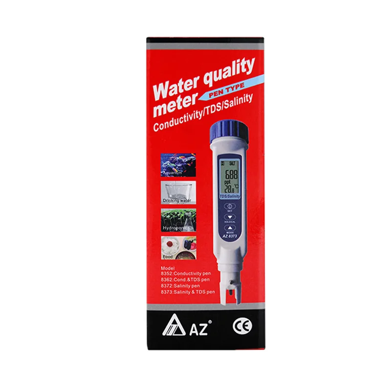 AZ8373 Pen Type TDS Salinity Tester Salinity Detector Sea Water Quality Digital TDS Salinity Meter
