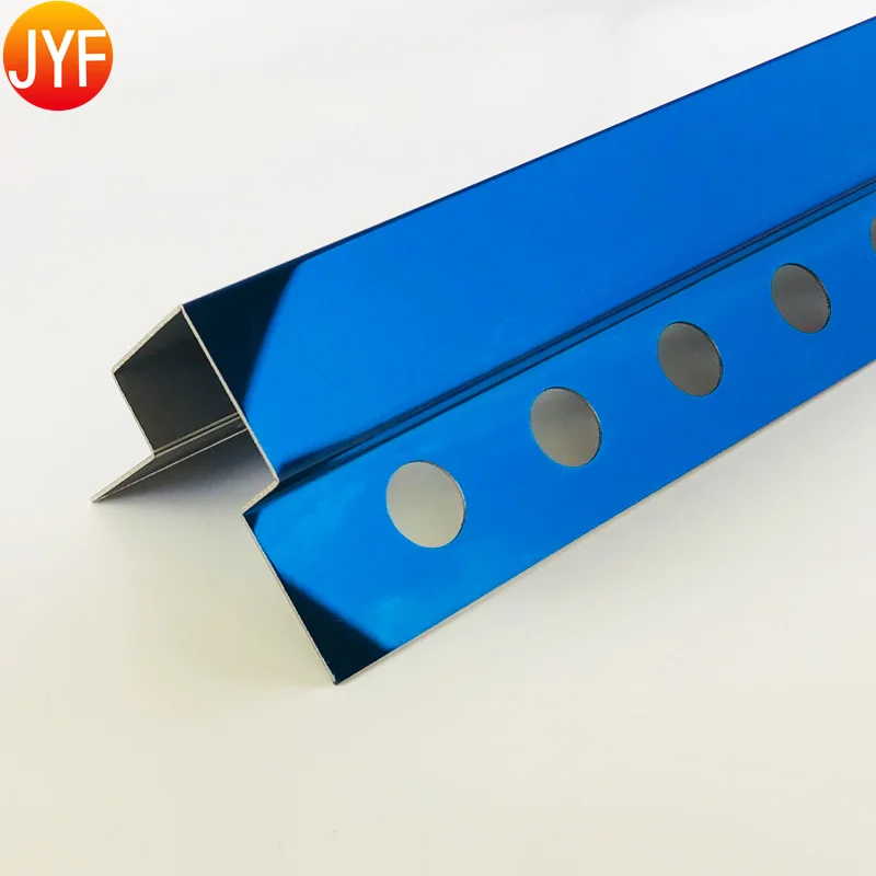 ZZT001 8k Mirror Titanium Gold Laser Cutting Ceiling Stainless Steel Trim Strip