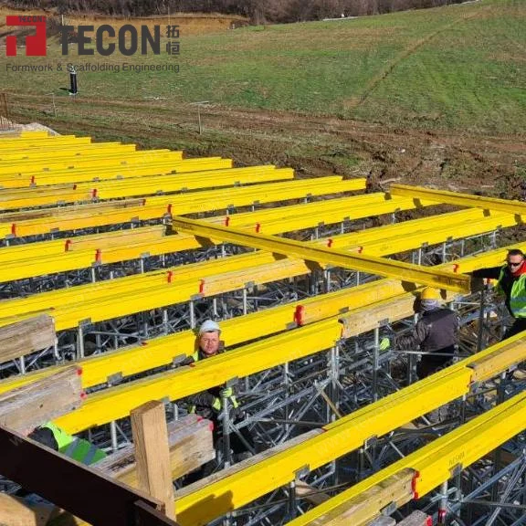 Slab Beam Formwork Slab Concrete Pouring TECON Slab Flex 20 Formwork Wood and Steel for Concrete Casting Customized Apartment