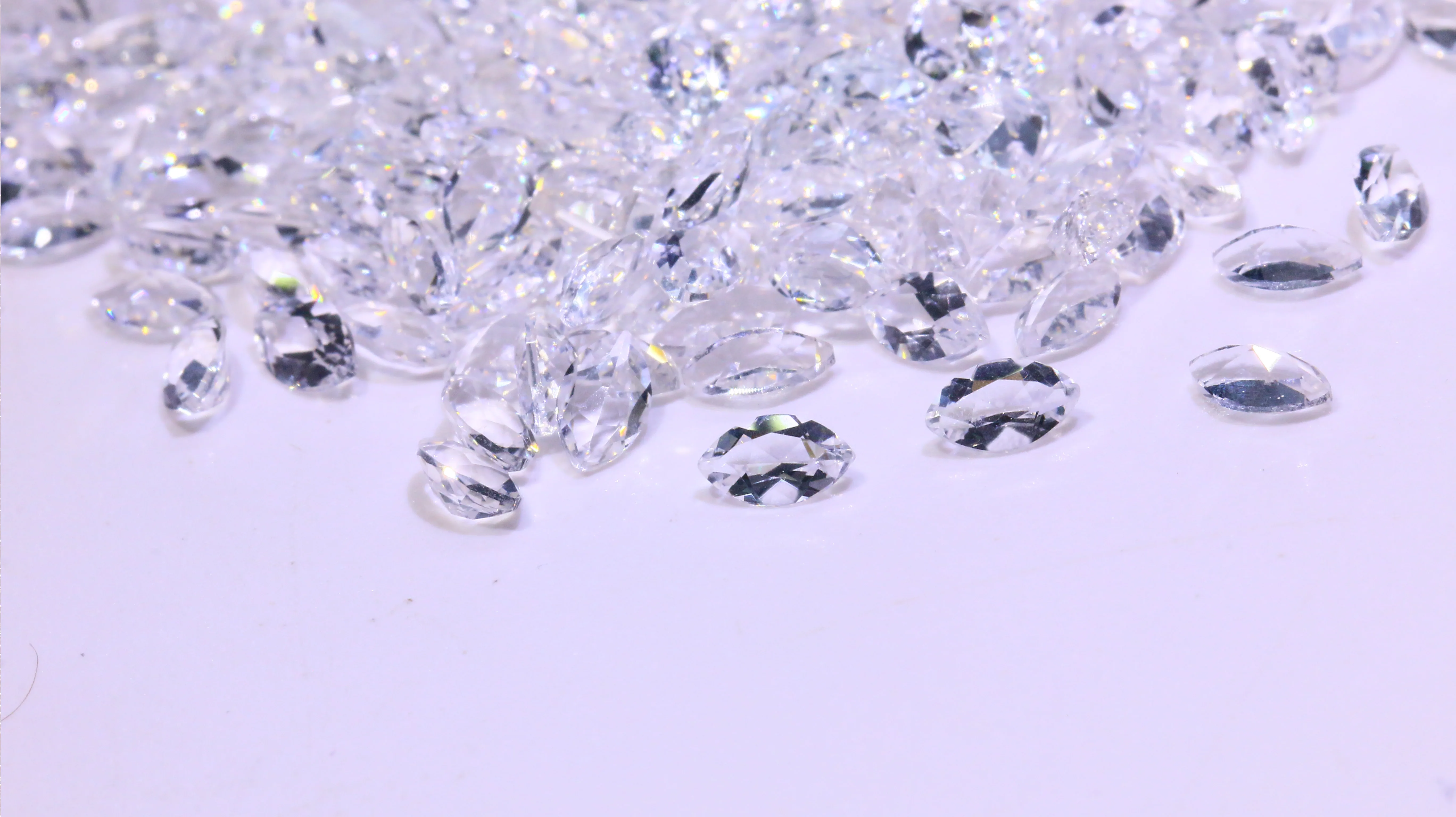 Datian 3Anatural white crystal marquise cut special price for fine jewellery making crystal gemstone