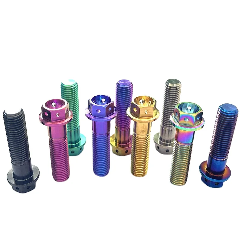 Titanium Bolt M5x8 10 12 15 18 20 25 30 35 40 45 50mm Gr5 Titanium Screw Ti Bolt For Bike Motorcycle