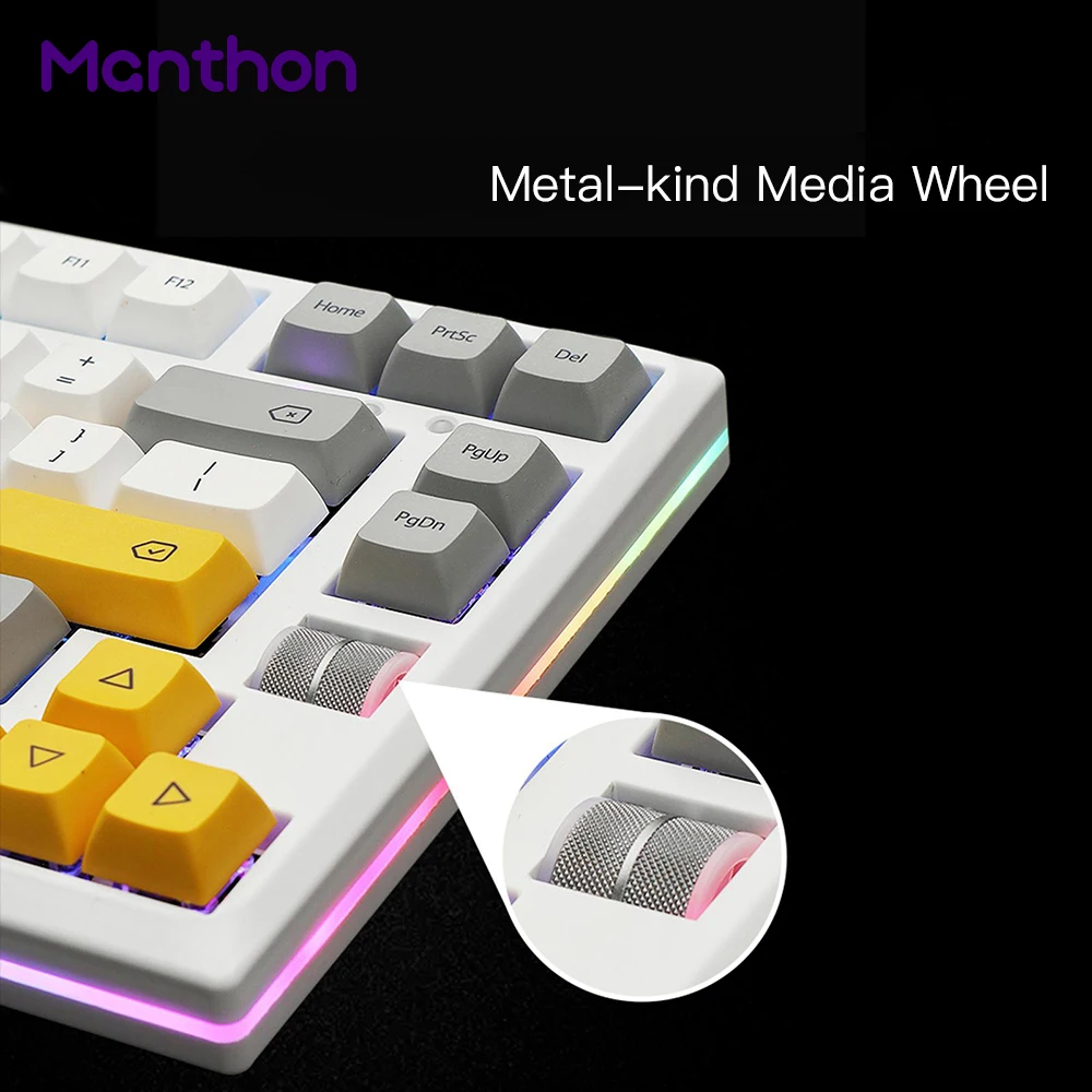MMD75 DIY Mekanis Hot Swap 82 Keys Tombol BT 5.0 2.4G PC Barebones Mechanical Keyboard Kit