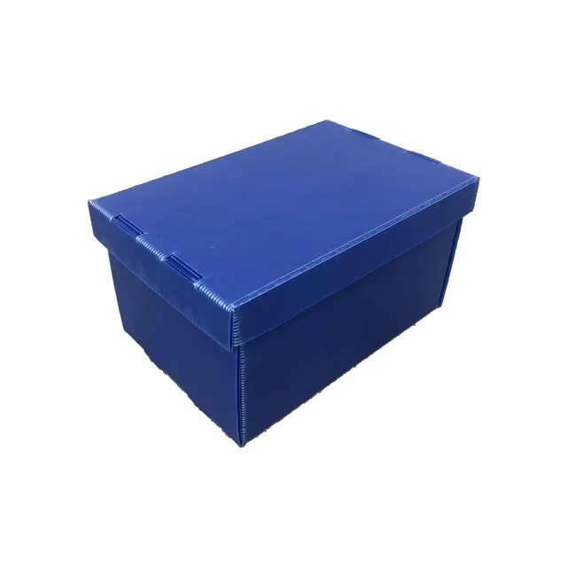 Factory Sale Customized Size Shape White PP Corrugated Plastic Box Storage Container With Lid