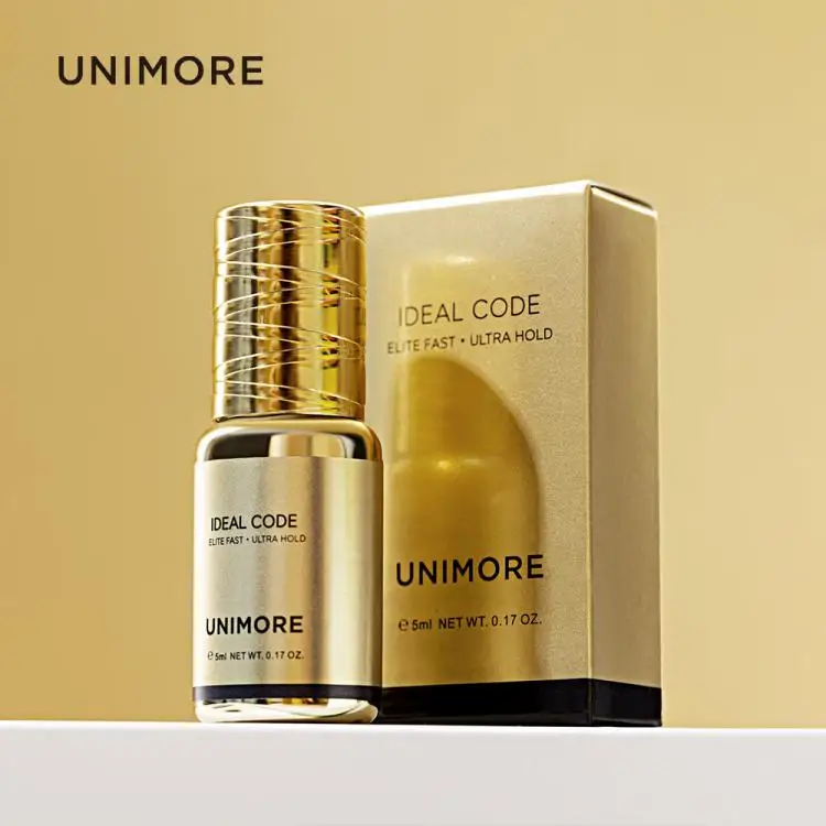 Unimore Korea top eyelash extension glue ring permanent mink and mascara cyanoacrylate no need to shake OEM eyelash glue sample