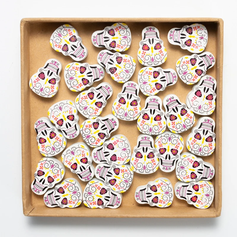 Halloween Wooden Beads for Crafts Halloween Wood Bead Garland Pumpkin Orange Black Purple Wooden Beads for Fall Halloween Craft