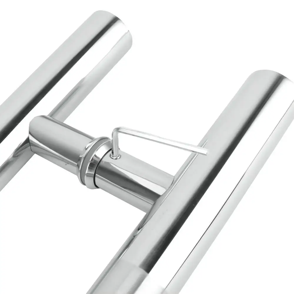 CR L stainless steel tempered glass door lock set with handle security entry office glass door lock with keys for 8-12mm