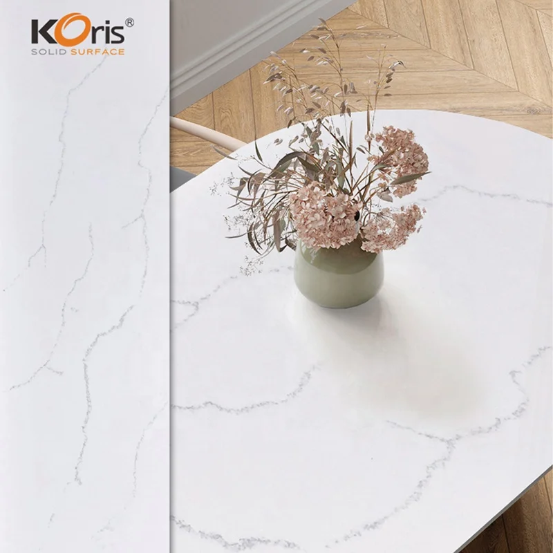 Koris popular artificial marble modified acrylic stone sheets 12mm kitchen islands