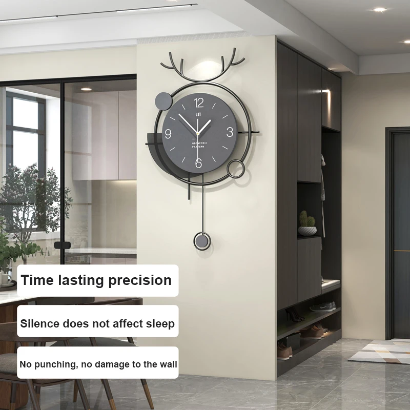 wholesale decoration decorations vintage modern design 2024 arts and crafts unusual iron wall clock for home