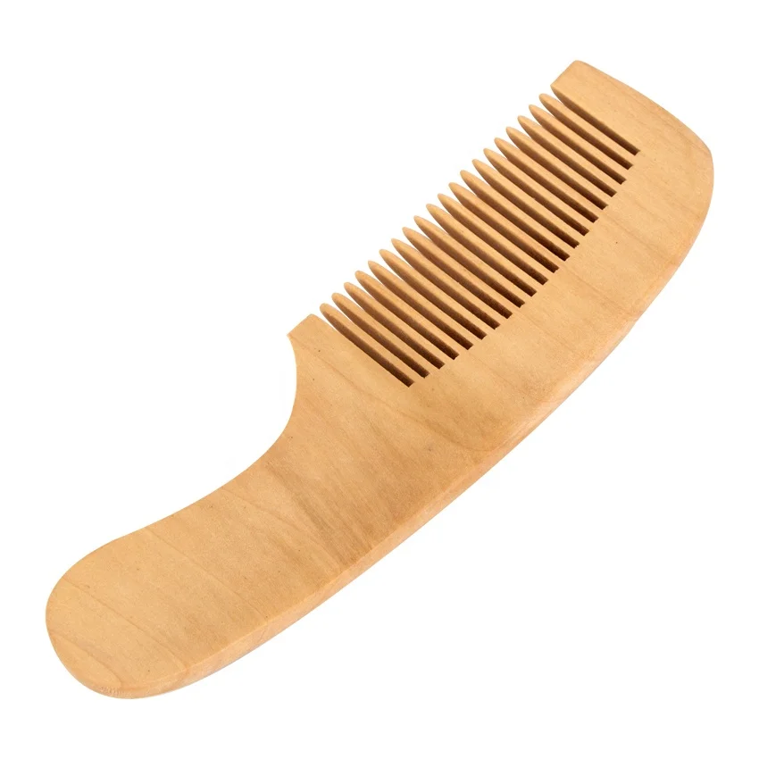 Eco-friendly Wooden Hair Comb Wide Tooth Comb Custom Logo